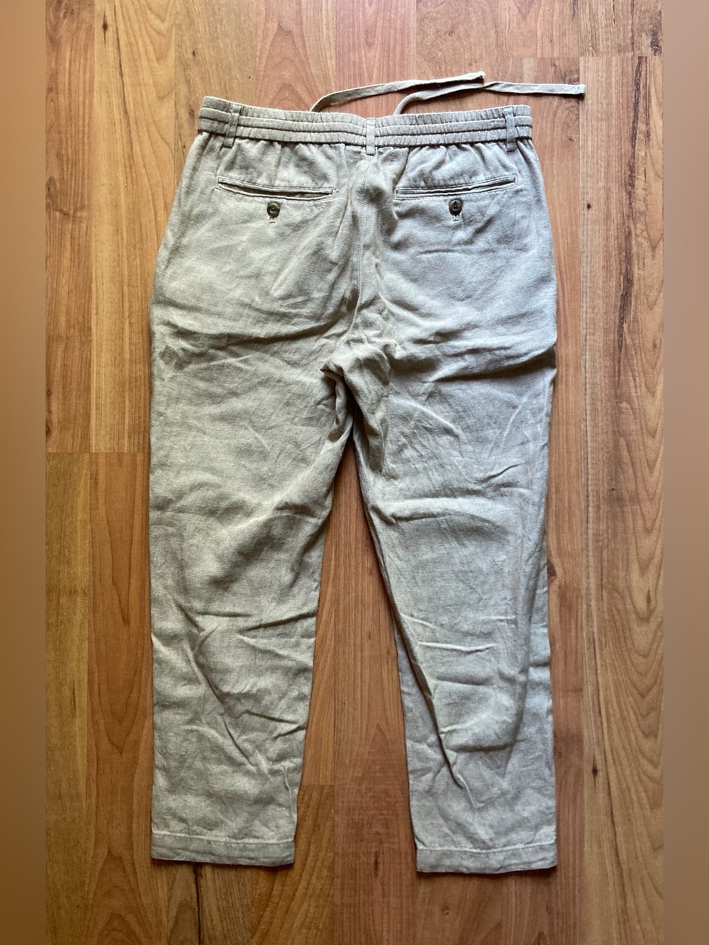 Banana Republic Athletic Fit Linen Cotton Mens 31x30 (26) Beige Pants - Picture 7 of 7